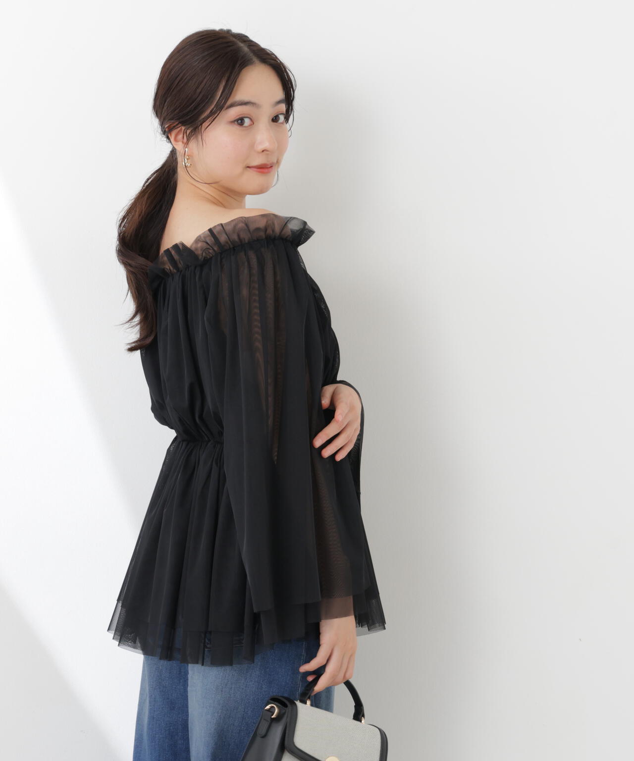 model:165cm B:82 W:59 H:86 S:25cm 着用サイズ:M