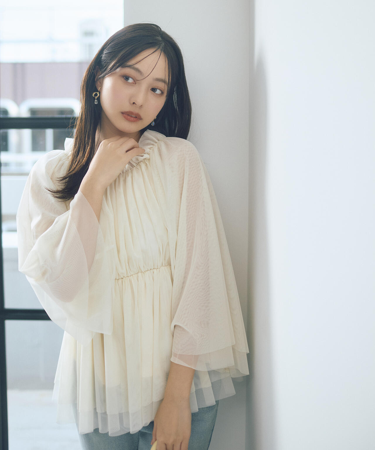 model:165cm B:82 W:59 H:86 S:25cm 着用サイズ:M