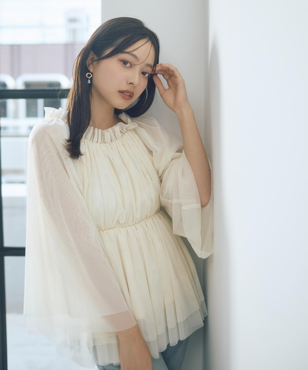 model:165cm B:82 W:59 H:86 S:25cm 着用サイズ:M