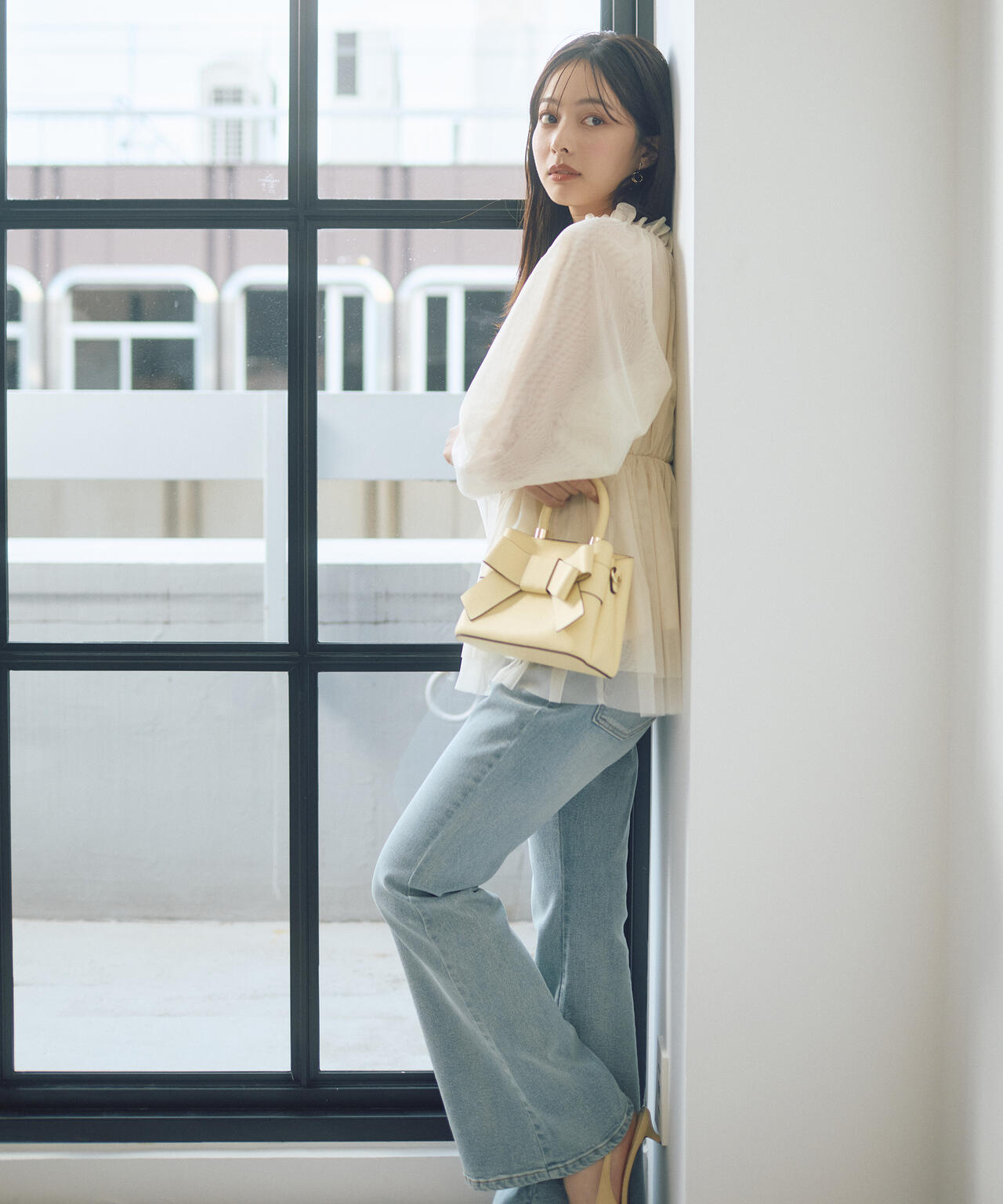 model:165cm B:82 W:59 H:86 S:25cm 着用サイズ:M