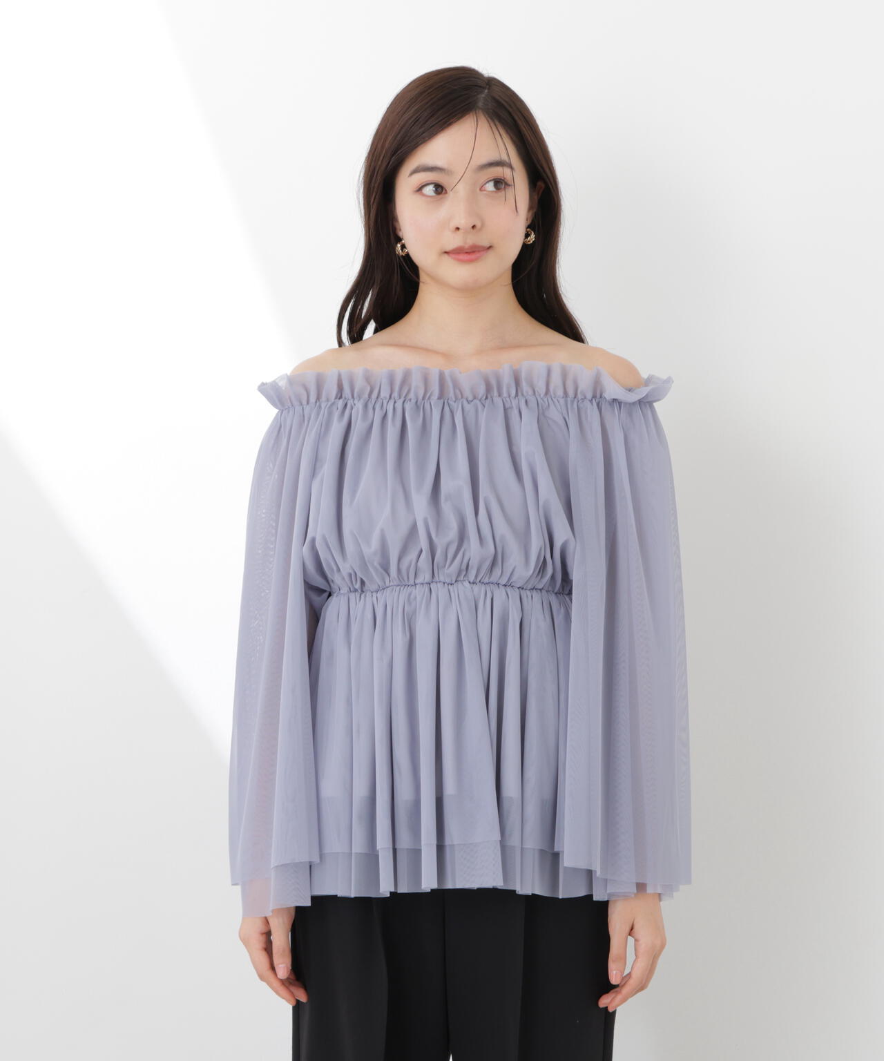model:165cm B:82 W:59 H:86 S:25cm 着用サイズ:M