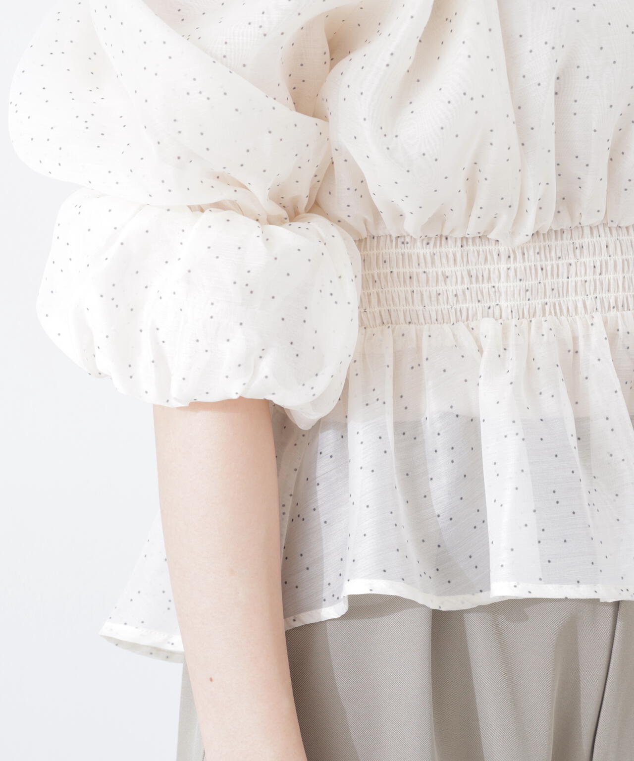 2wayオフショルフィッシュテールブラウス