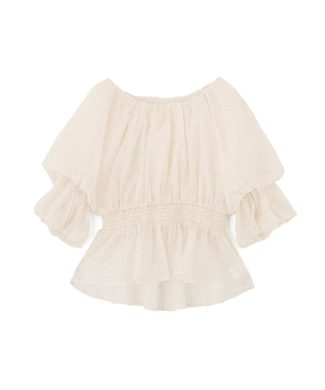 2wayオフショルフィッシュテールブラウス