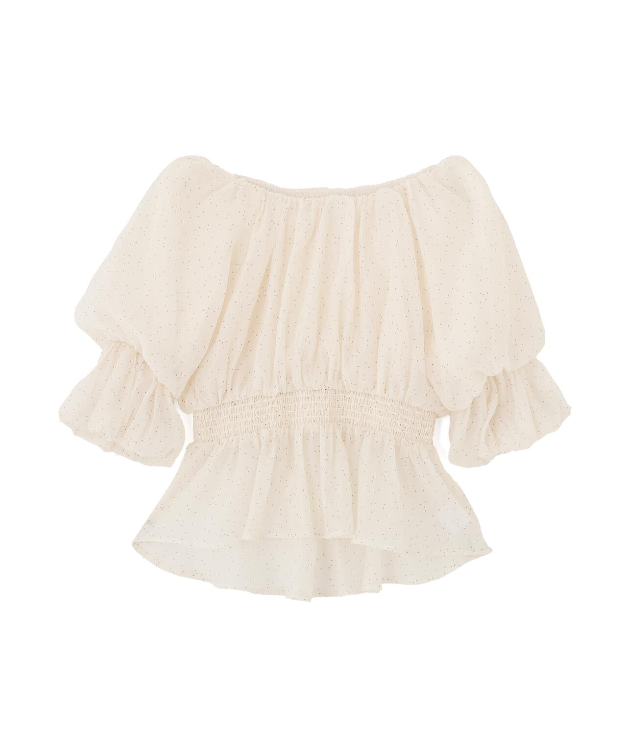 2wayオフショルフィッシュテールブラウス