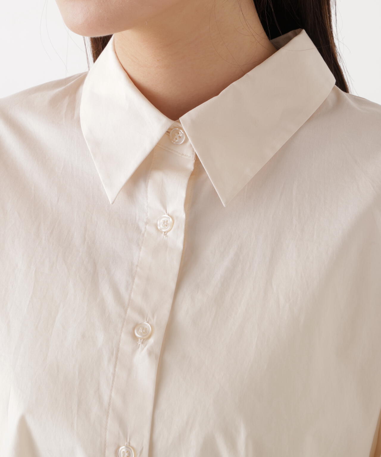 <ウォッシャブル>〈a/mie〉オーバーシャツ