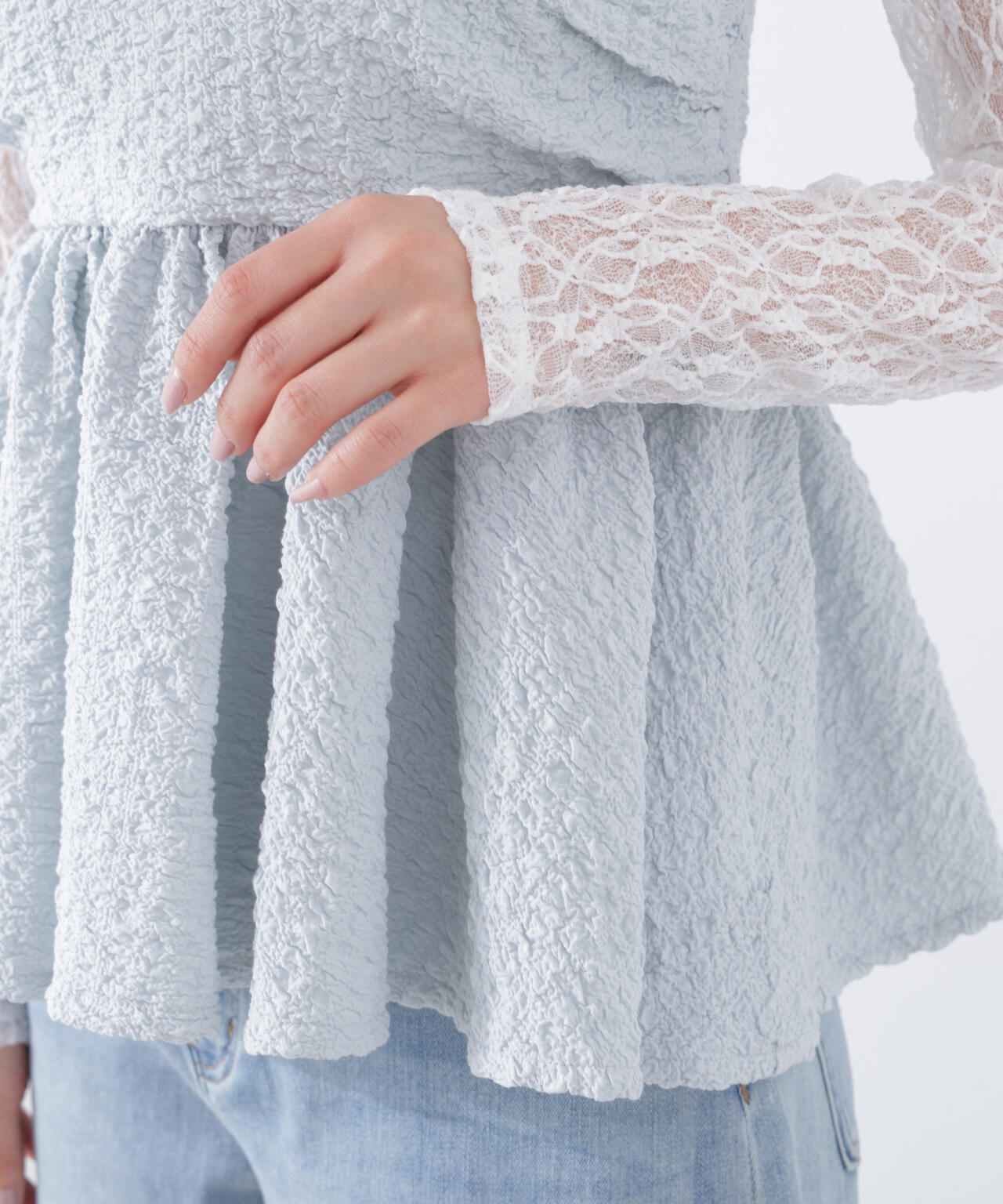 〈a/mie〉膨れジャガードビスチェ