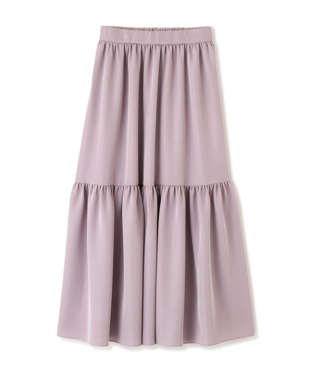 ニュアンスサテンティアードスカート