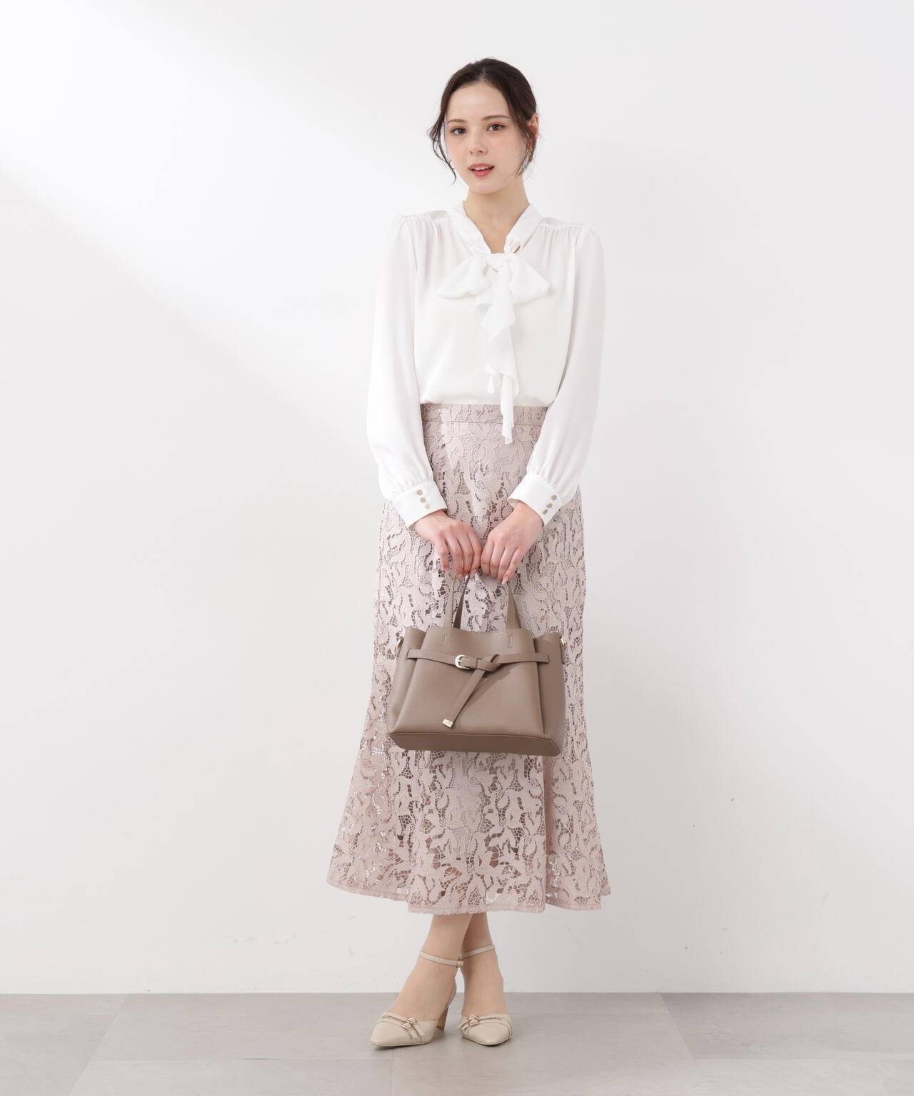 【6/5~6/7 オンライン限定2buy10%OFF対象】レースマーメイドスカート