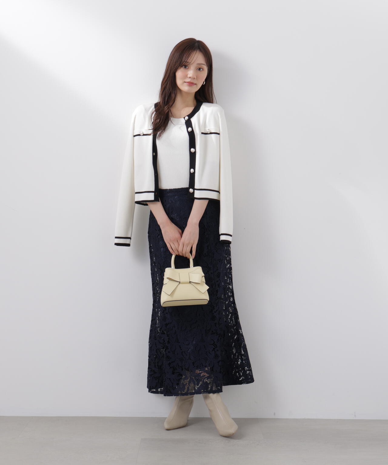 【6/5~6/7 オンライン限定2buy10%OFF対象】レースマーメイドスカート