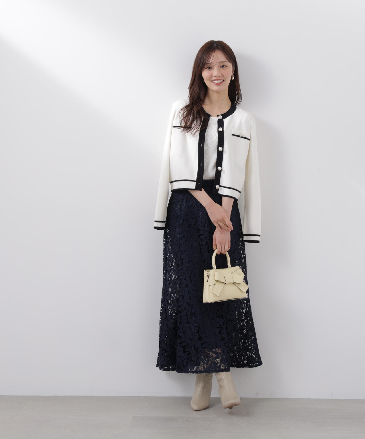 【6/5~6/7 オンライン限定2buy10%OFF対象】レースマーメイドスカート