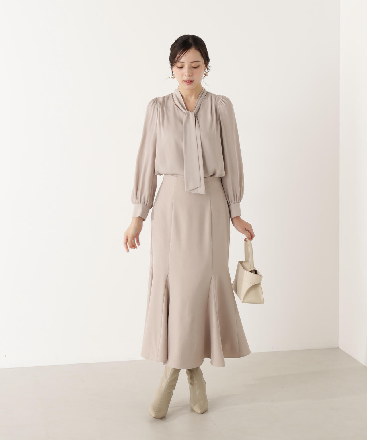 ハイウエストマーメイドスカート