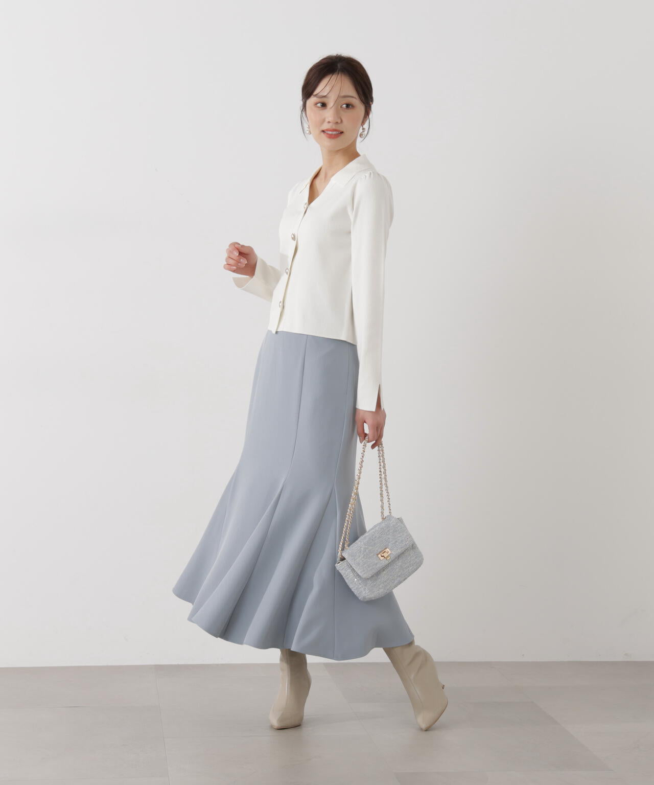 ハイウエストマーメイドスカート