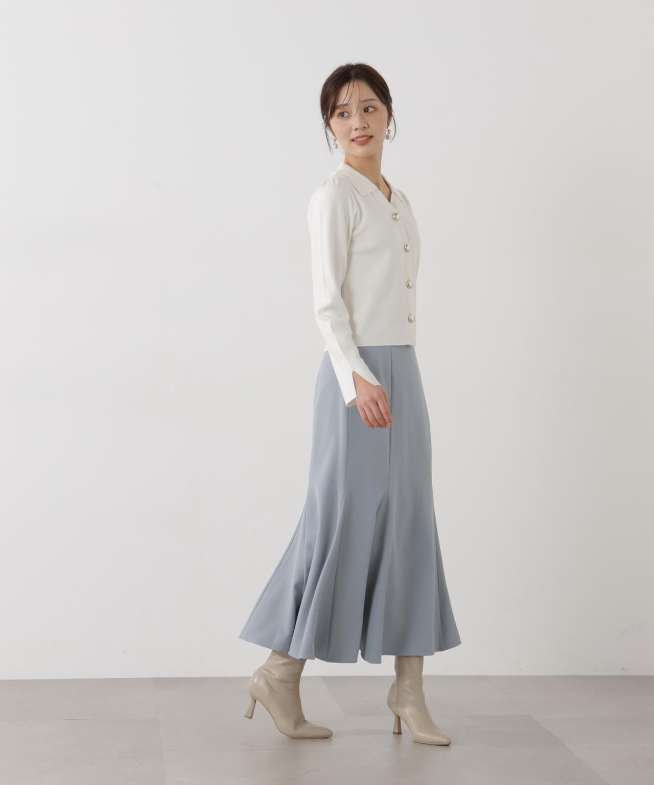 ハイウエストマーメイドスカート