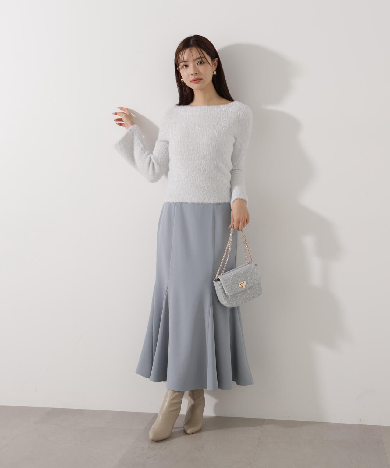 ハイウエストマーメイドスカート