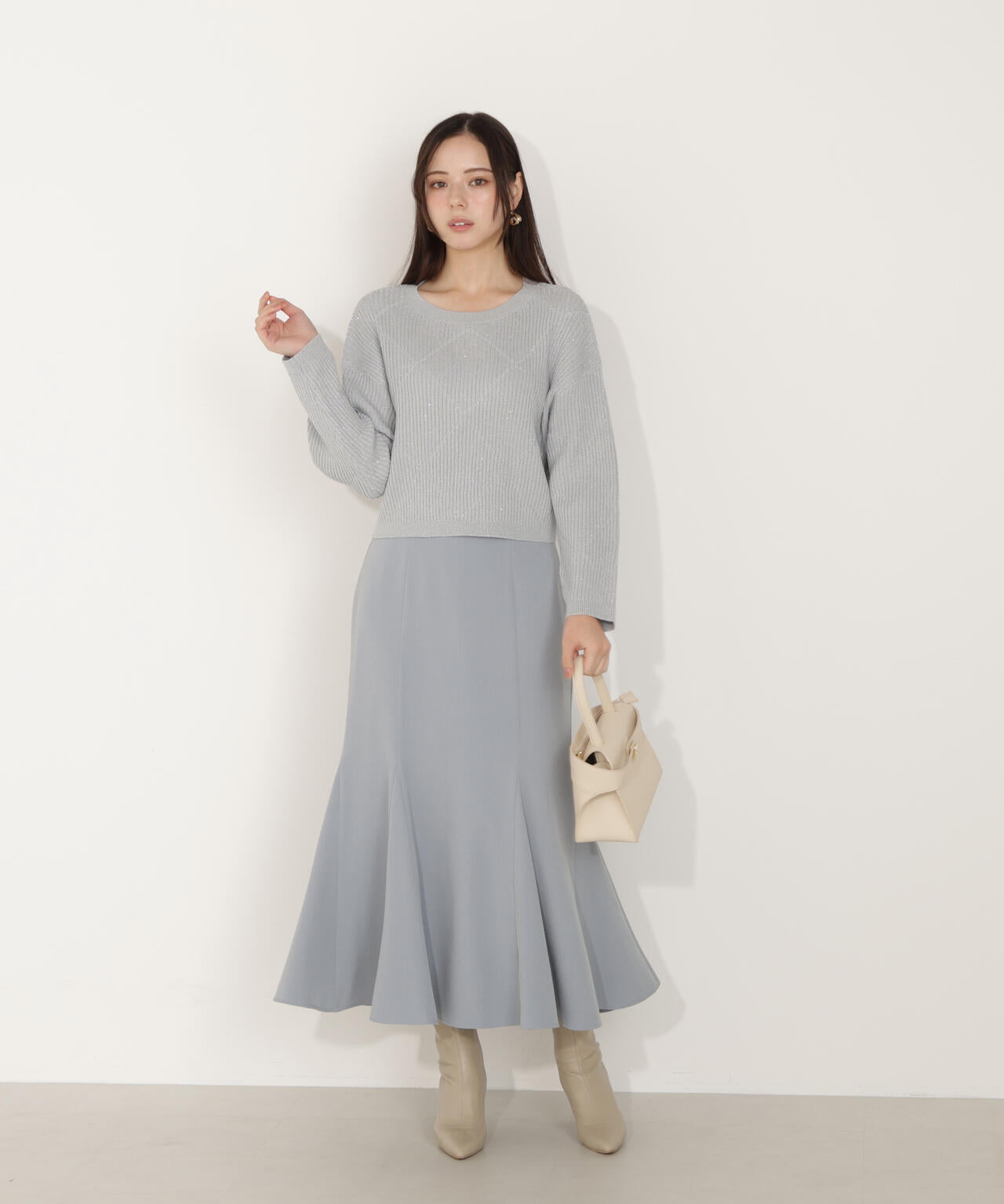 ハイウエストマーメイドスカート