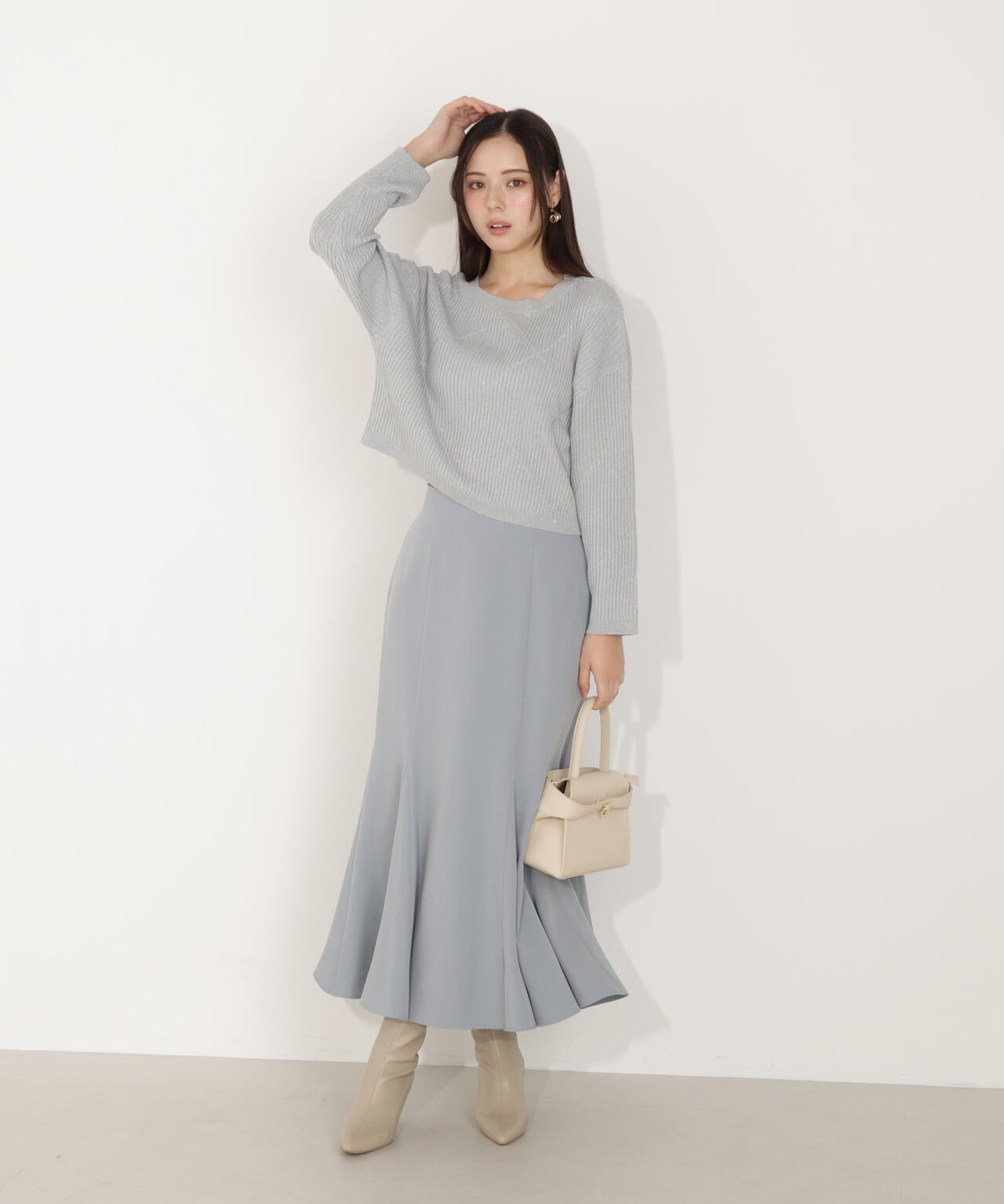 ハイウエストマーメイドスカート