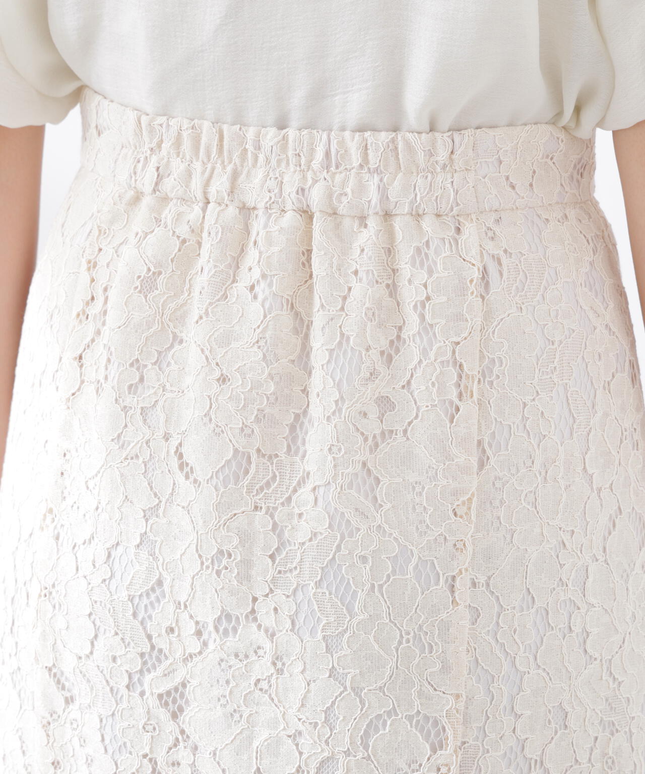 チュールドッキングレーススカート