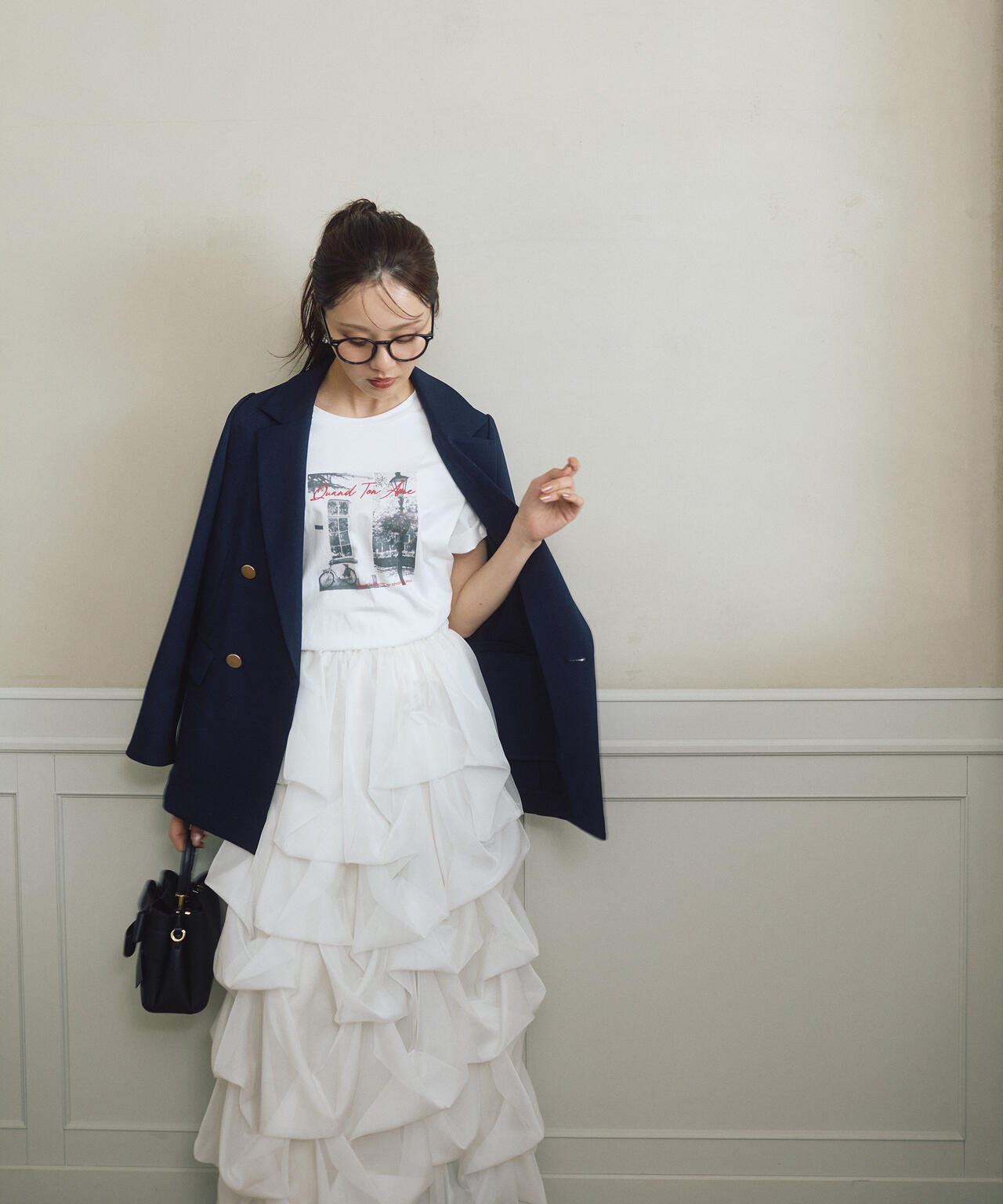 model:166cm B:78 W:56 H:83 S:24.5cm 着用サイズ:M