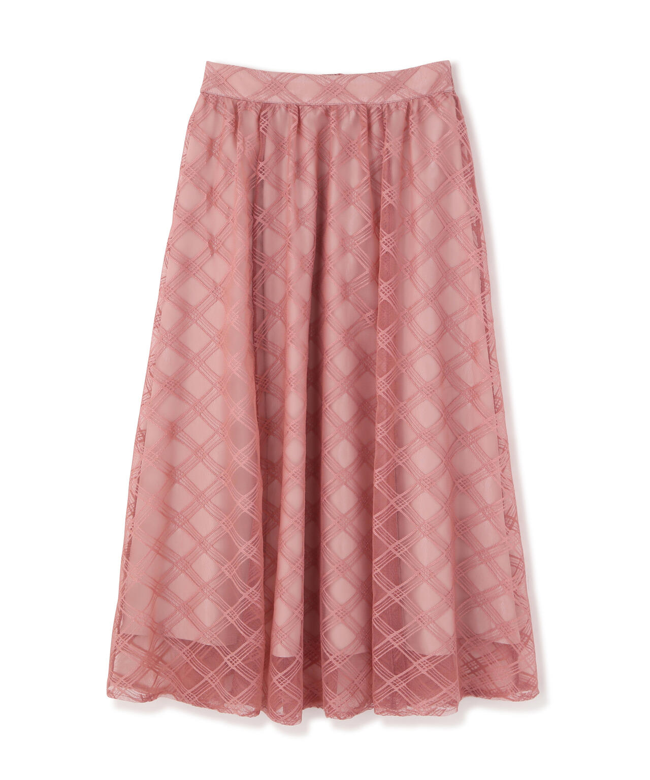 シアーチェックフレアスカート【WEB・一部店舗限定】