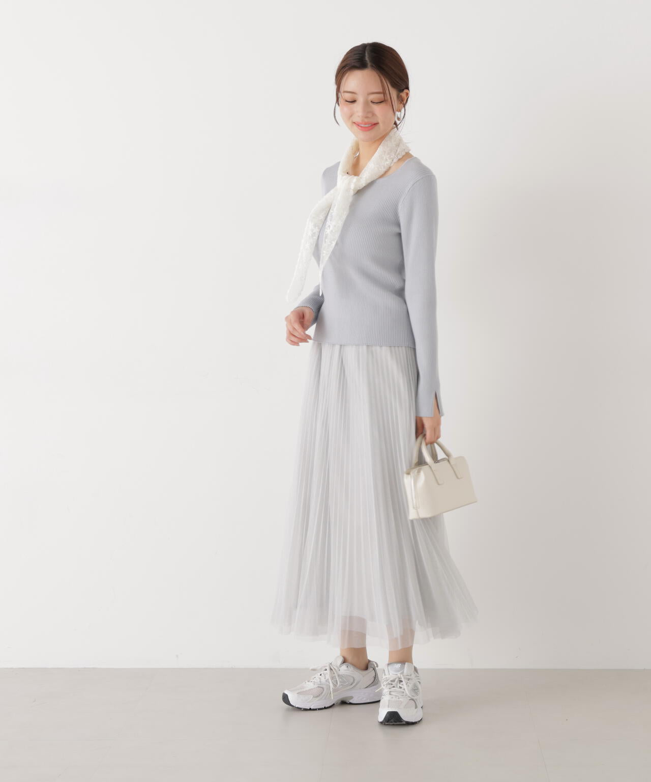 《EDIT COLOGNE》ラメプリーツスカート【ピンク:official site・ZOZOTOWN・ルミネエスト新宿限定】