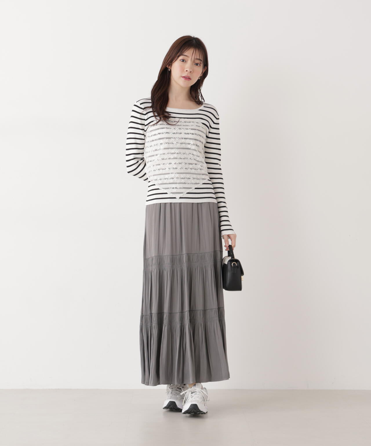 《EDIT COLOGNE》ランダムギャザースカート