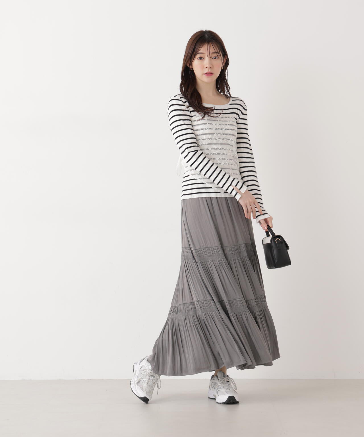 《EDIT COLOGNE》ランダムギャザースカート