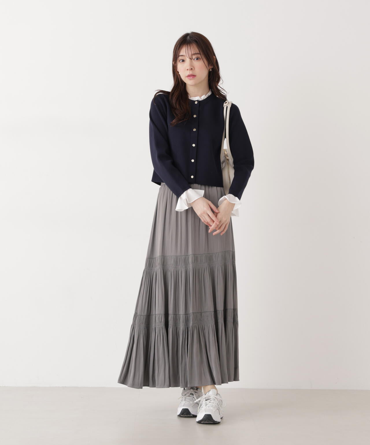 《EDIT COLOGNE》ランダムギャザースカート
