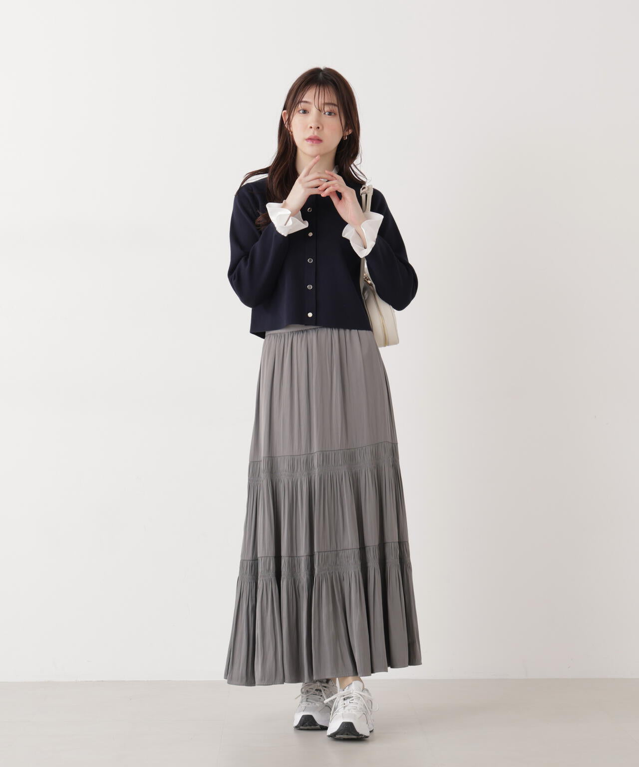 《EDIT COLOGNE》ランダムギャザースカート