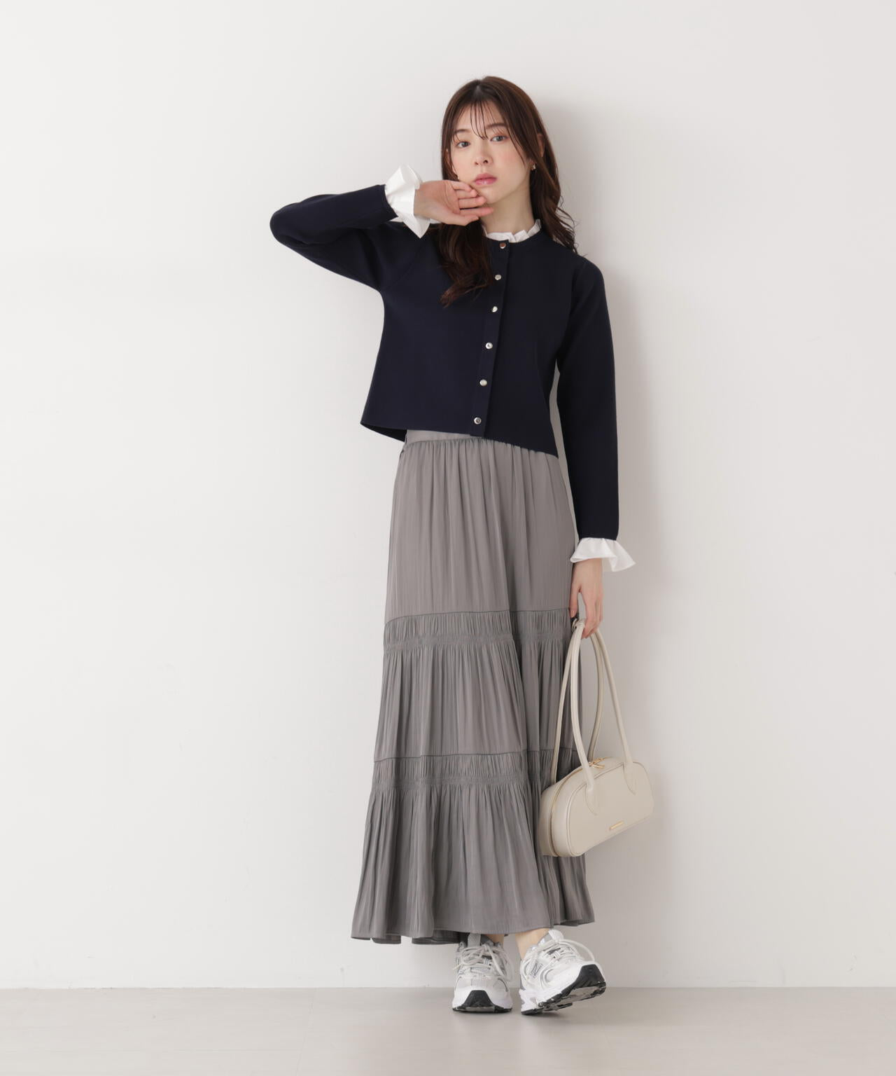 《EDIT COLOGNE》ランダムギャザースカート