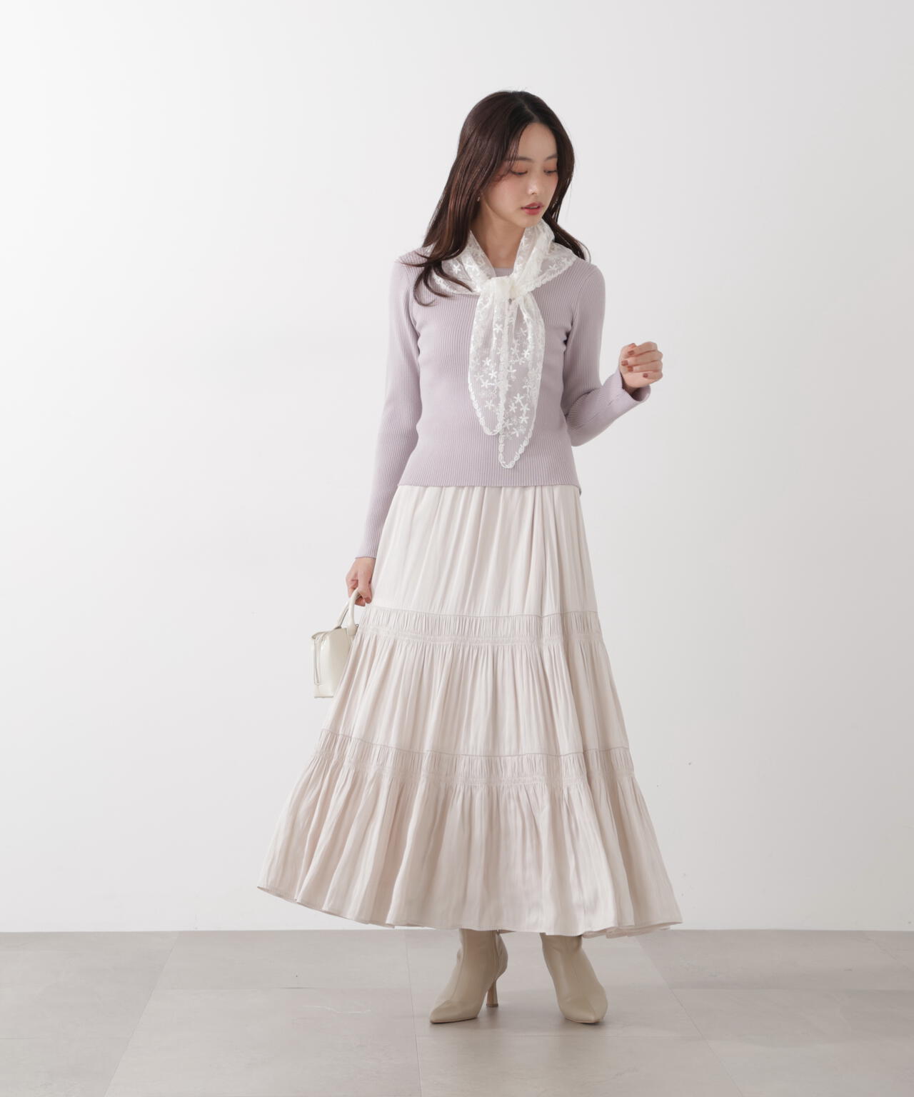 《EDIT COLOGNE》ランダムギャザースカート