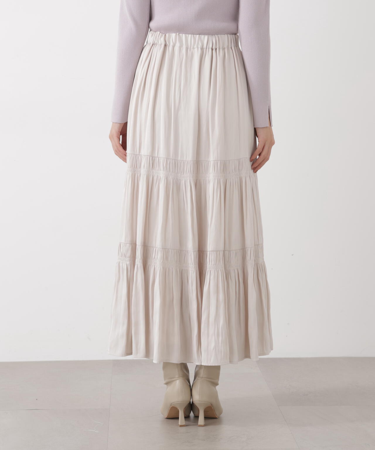 《EDIT COLOGNE》ランダムギャザースカート