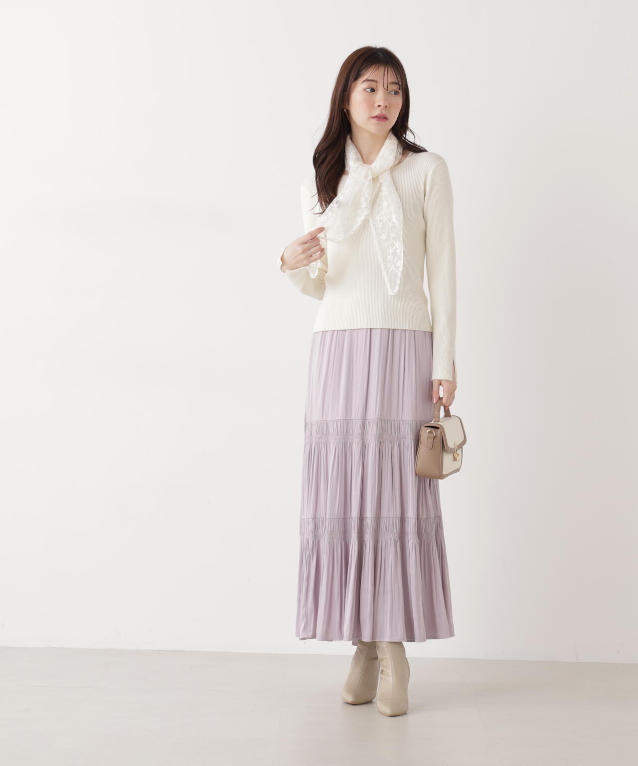 《EDIT COLOGNE》ランダムギャザースカート