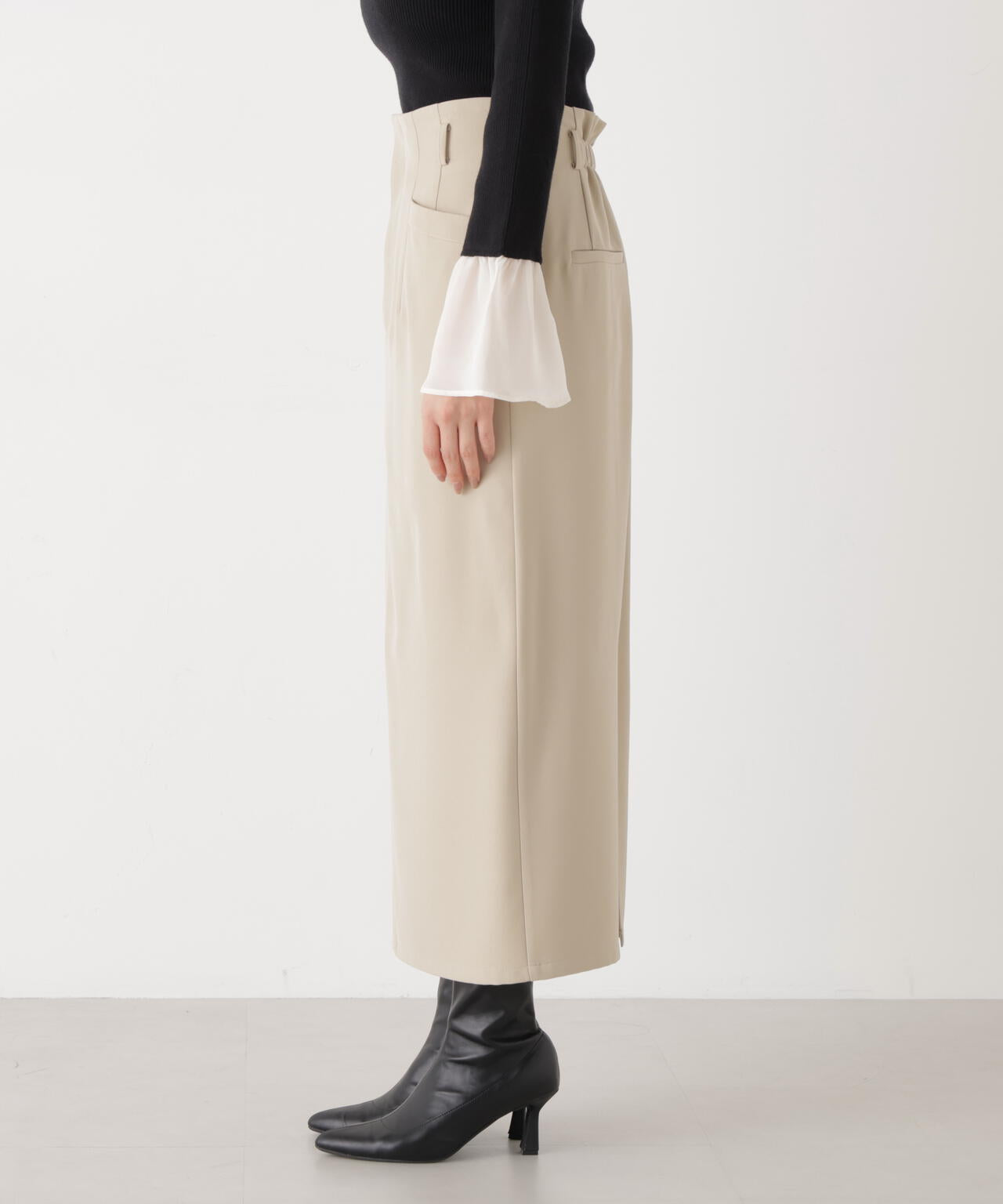 <ウォッシャブル>〈a/mie〉ベーシックナロースカート