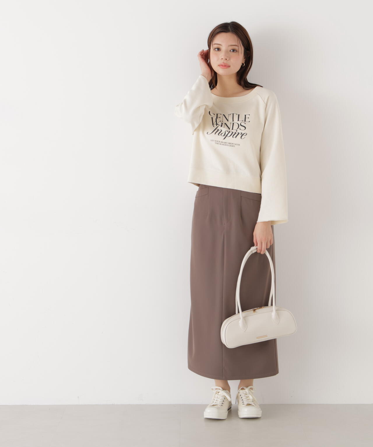 <ウォッシャブル>〈a/mie〉ベーシックナロースカート