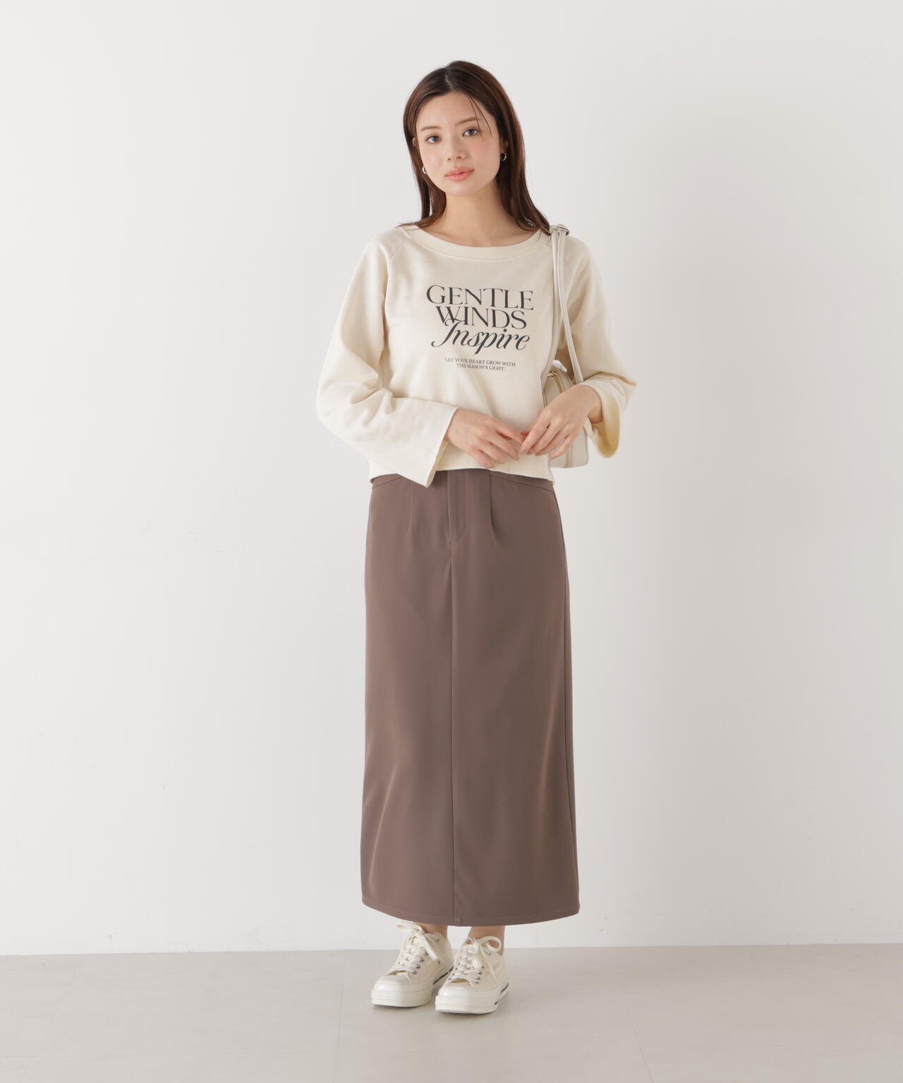 <ウォッシャブル>〈a/mie〉ベーシックナロースカート