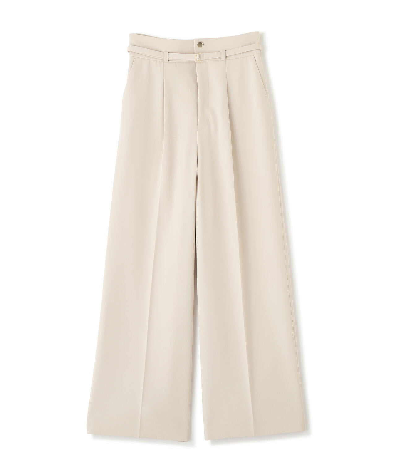 ベルト付きワイドパンツ