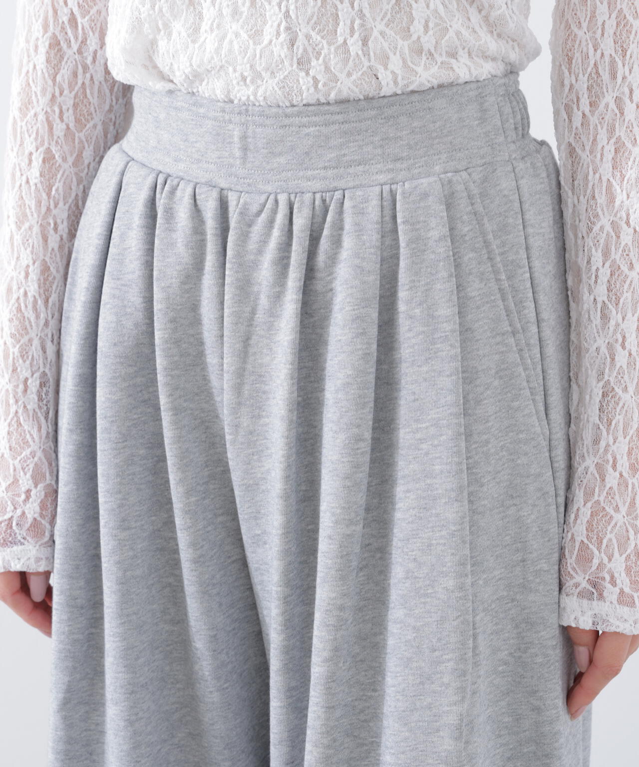 《EDIT COLOGNE》スウェットタックパンツ【WEB・一部店舗限定】