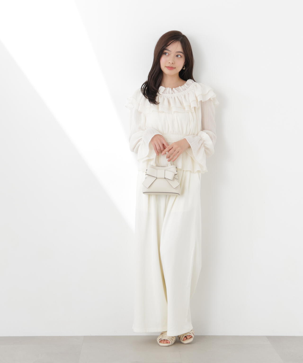 《EDIT COLOGNE》スウェットタックパンツ【WEB・一部店舗限定】