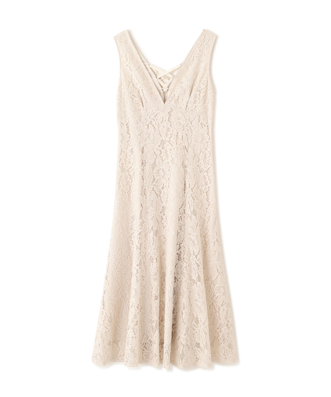 Vネックレースジャンスカ