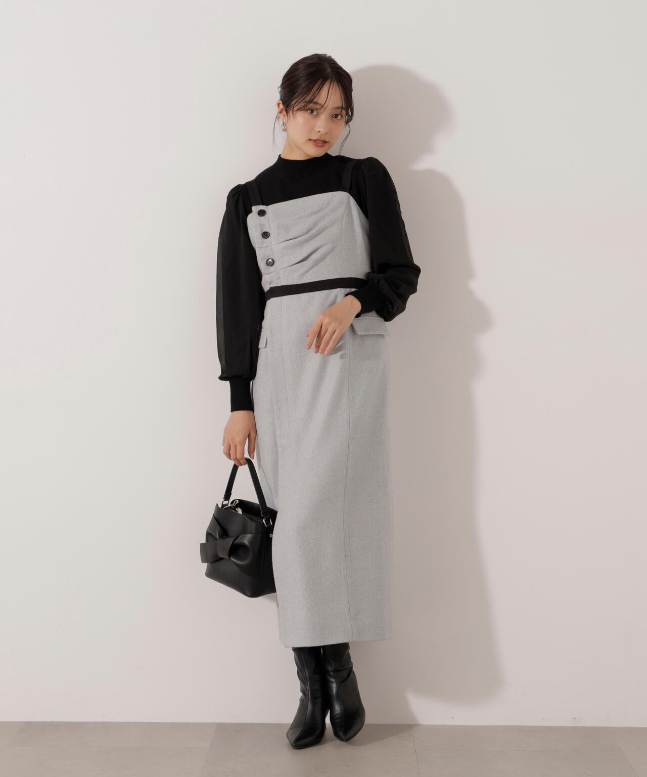 <加藤栞さん着用>アシメタックジャンスカ