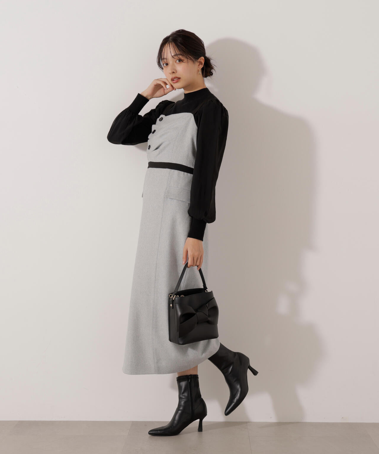 <加藤栞さん着用>アシメタックジャンスカ