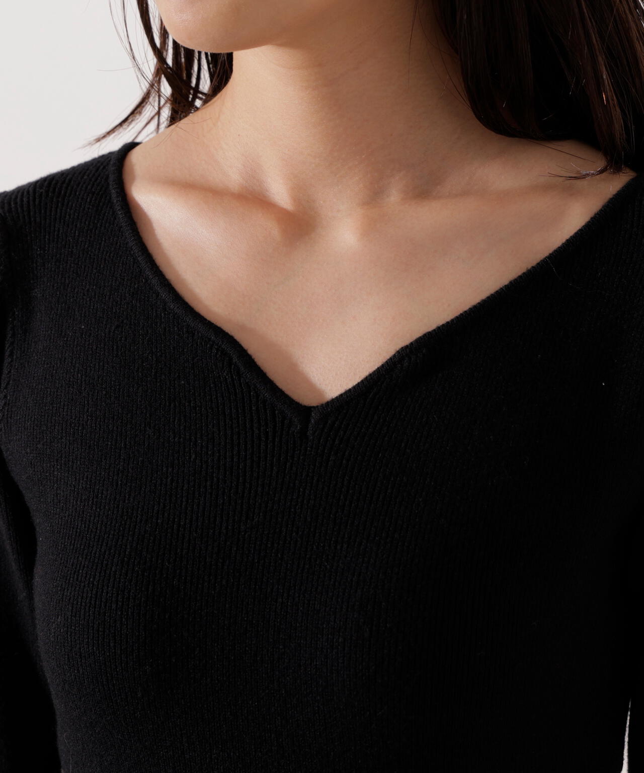 【加藤栞さん着用】ジャガードフラワーニットワンピース