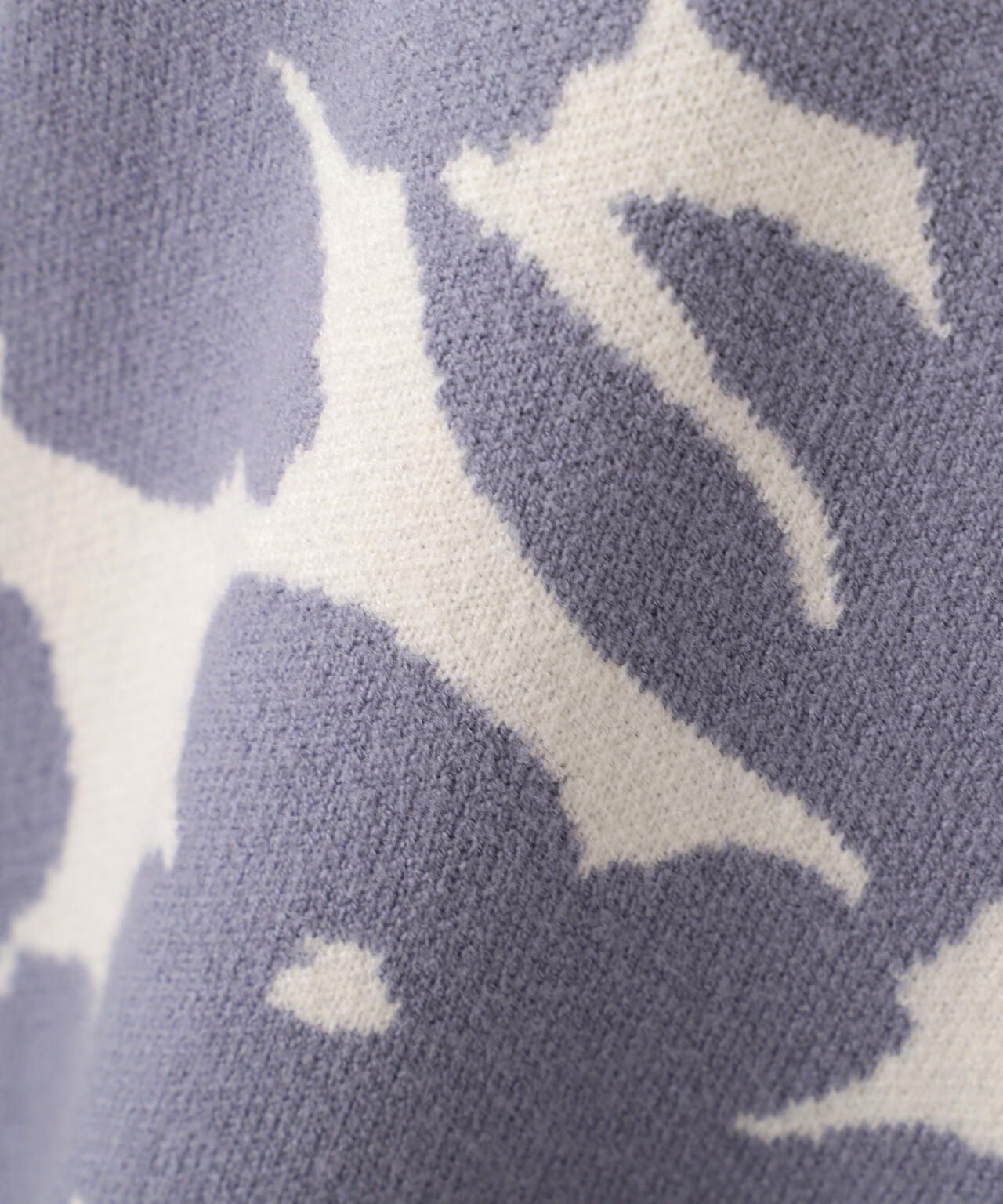 【加藤栞さん着用】ジャガードフラワーニットワンピース