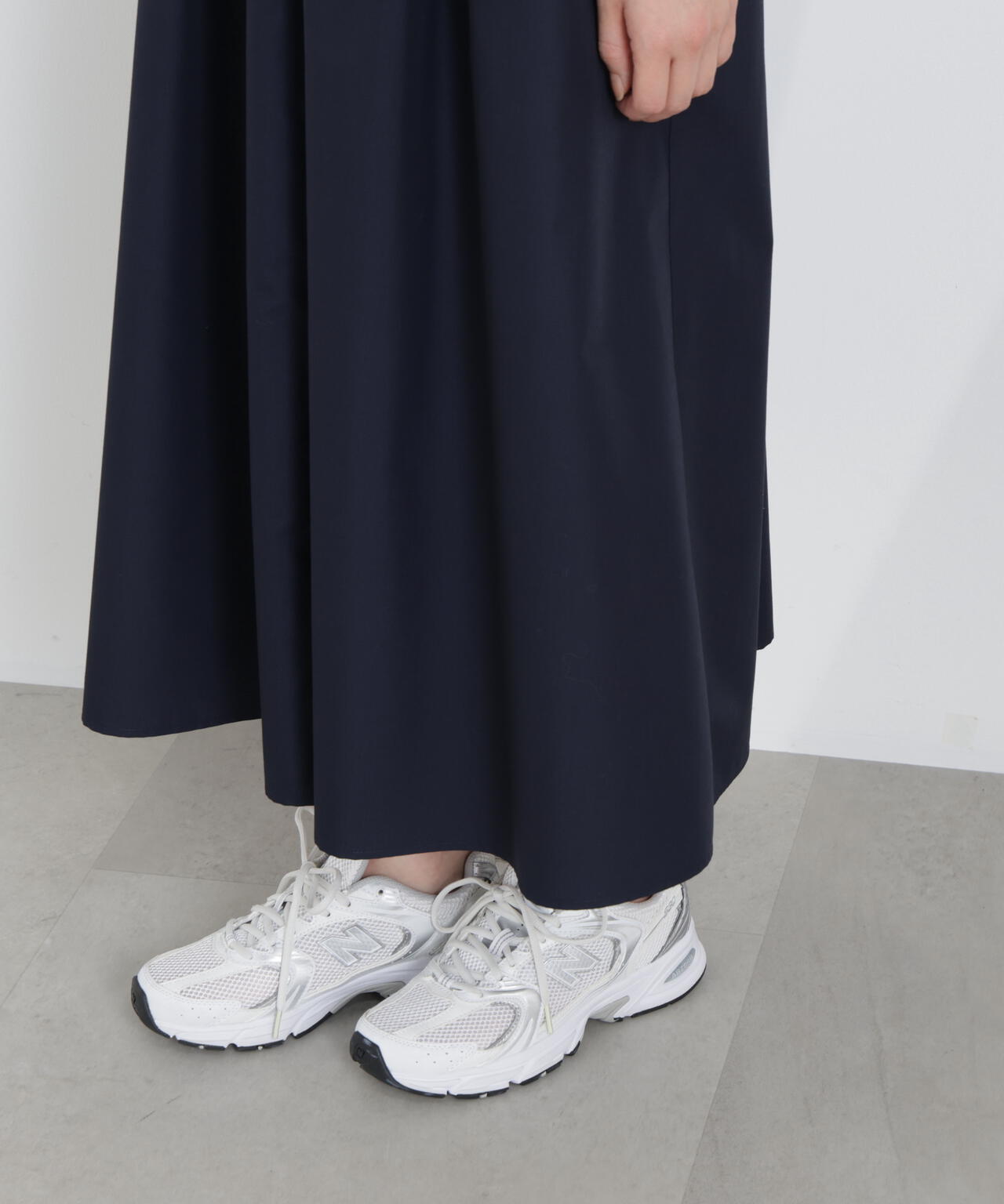 リボン付きシャツワンピース