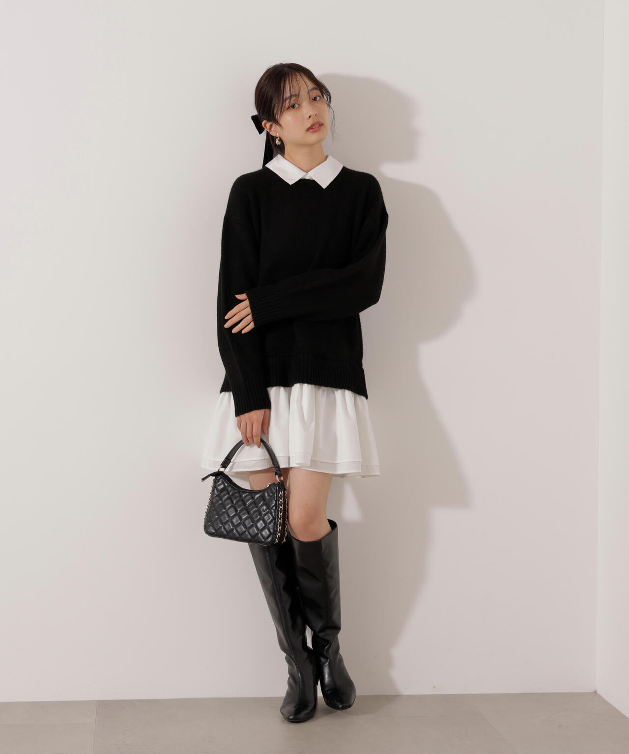 《EDIT COLOGNE》レイヤードミニワンピース