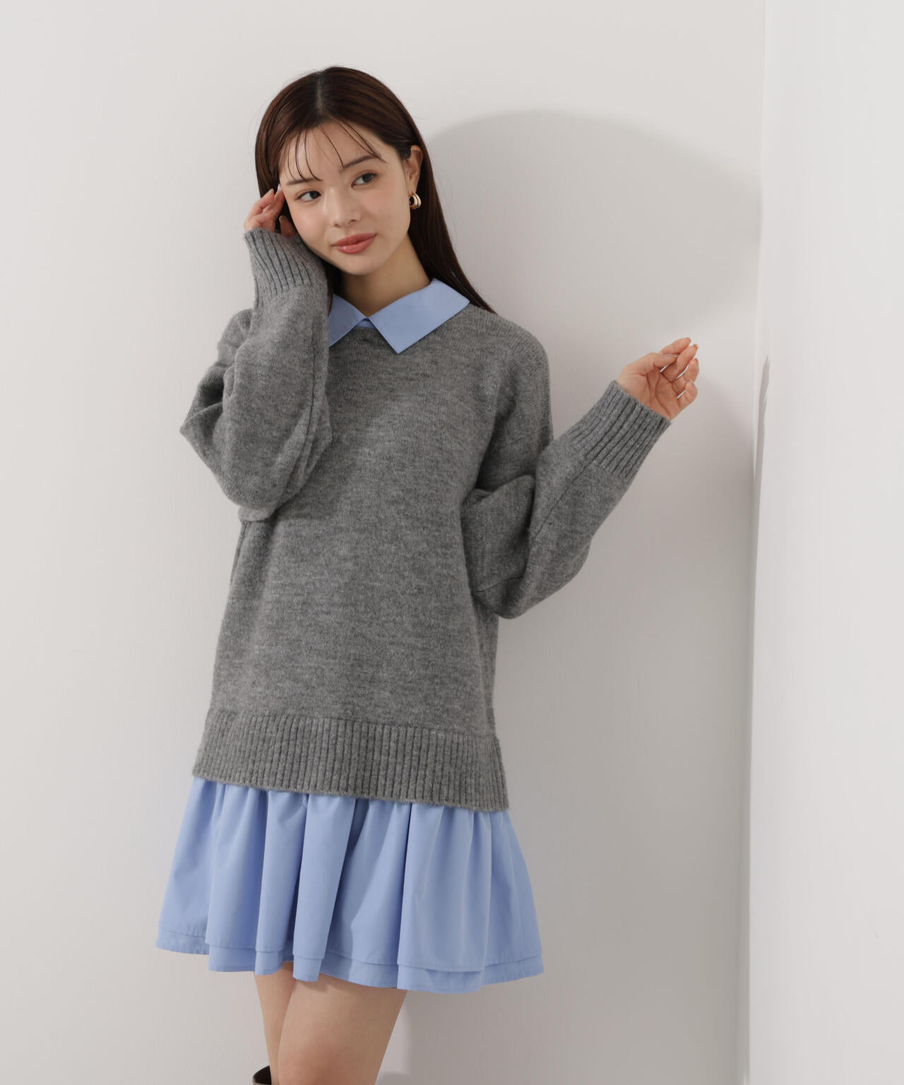 《EDIT COLOGNE》レイヤードミニワンピース