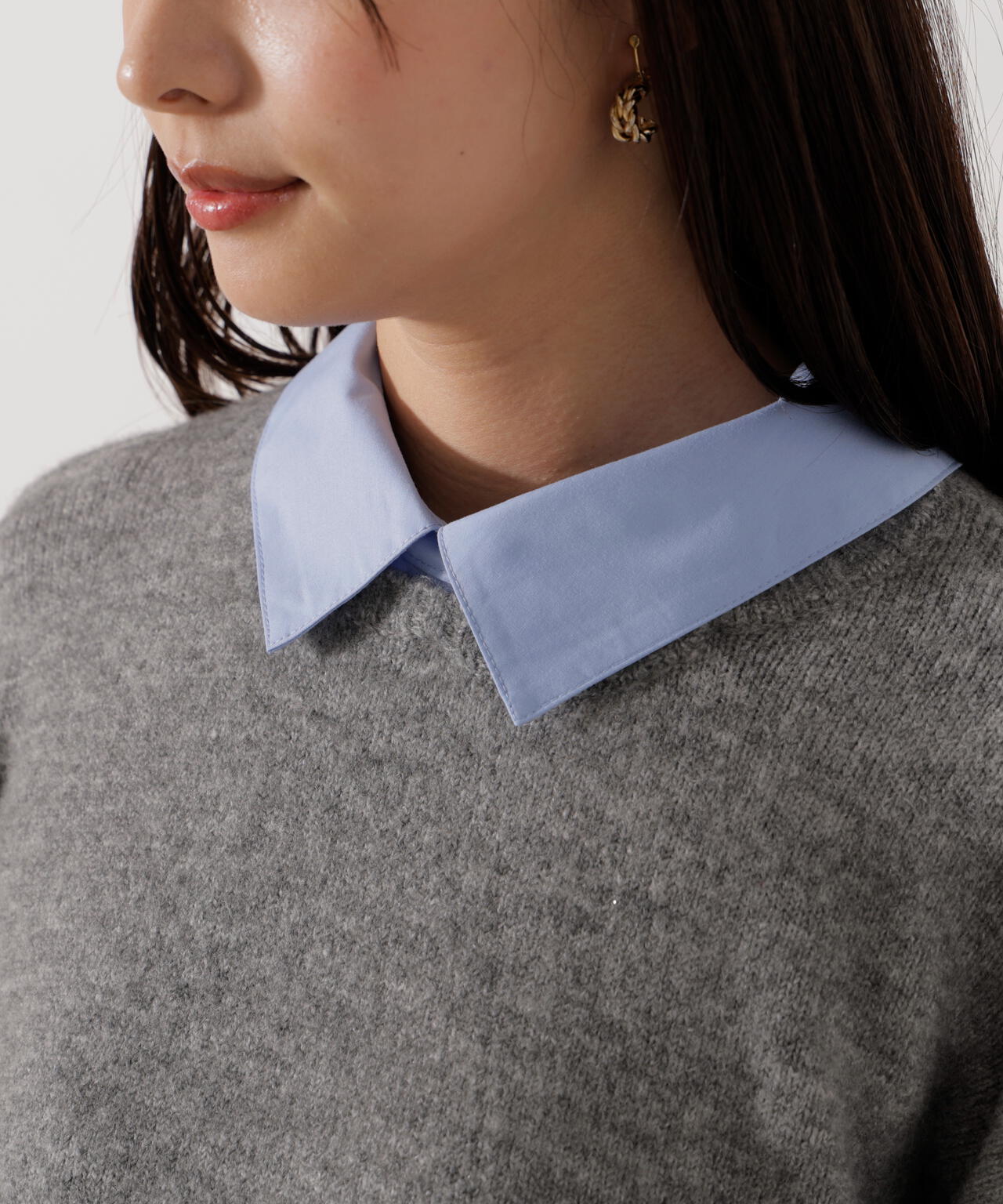 【加藤栞さん着用】《EDIT COLOGNE》レイヤードミニワンピース