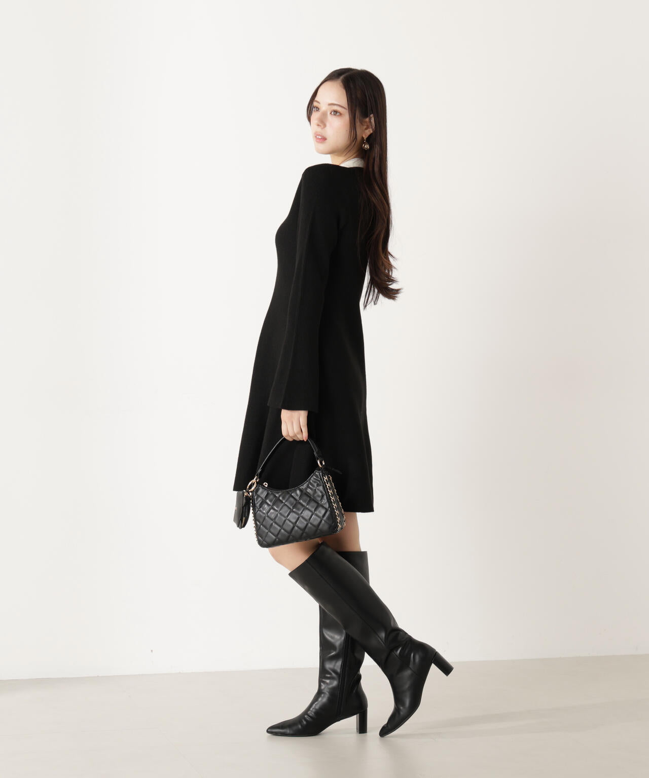 《EDIT COLOGNE》ポロミニニットワンピース