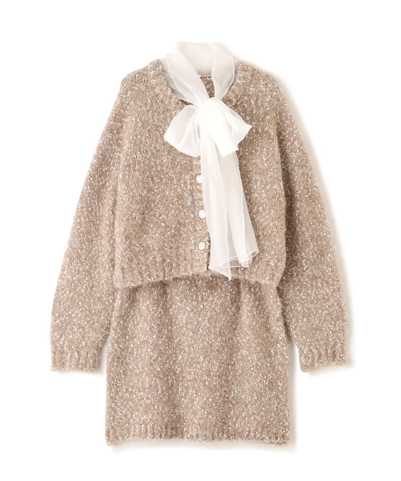 《EDIT COLOGNE》サイドリボンニットSETUP