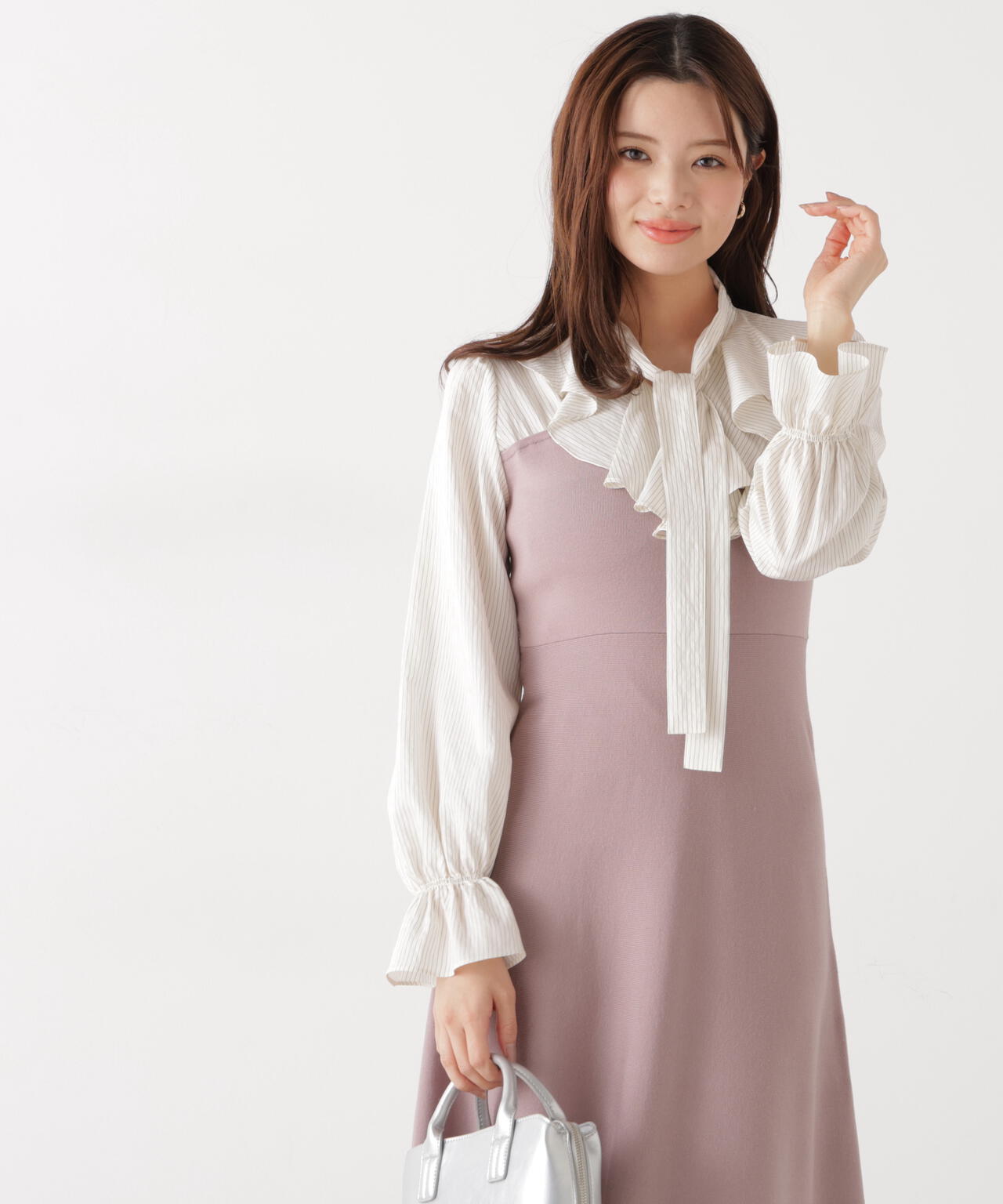 《EDIT COLOGNE》ラッフルタイドッキングワンピース